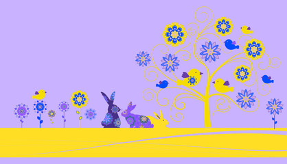 Easter greeting card