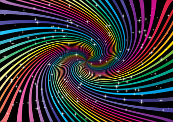 Colorful vector swirl