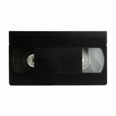 High resolution VHS Video Cassette Tape isolated on white