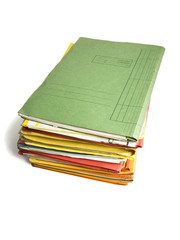 small pile of file folders