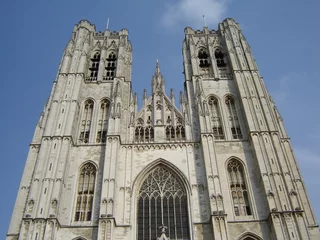 Photo sur Plexiglas Bruxelles cathedrale saint michel de bruxelles