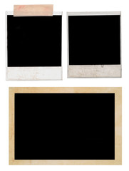 polaroids and photo frame
