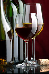 White and red wine