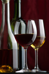 White and red wine