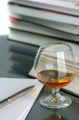 Cognac and books