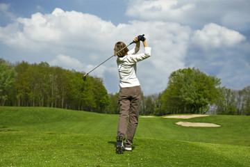 d&eacute;part sur le tee