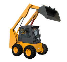 New yellow minitractor