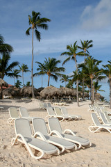 Row of Beach Chairs