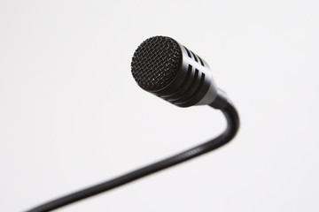 Microphone on white