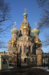 Obraz premium Savior on Spilled Blood, Saint Petersburg, Russia.