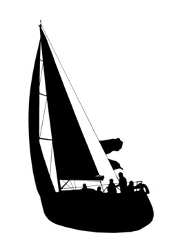 barca a vela vettoriale 2