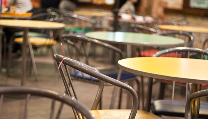 Interior of a modern cafe