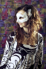 girl in a mask