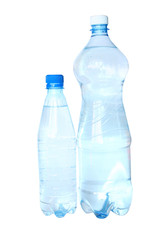 Isolated bottles of water