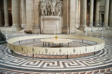 Naklejka premium Foucault pendulum in Pantheon, Paris