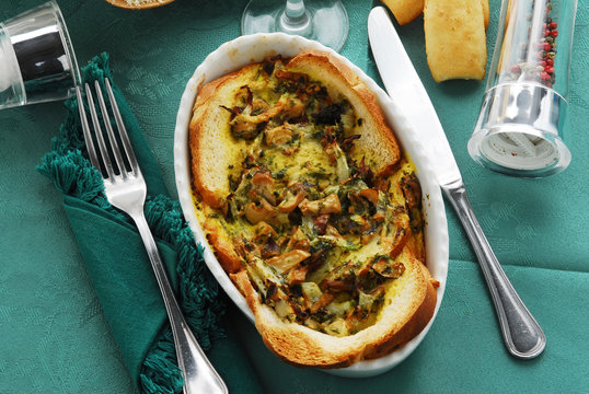 Flan di funghi - Contorni