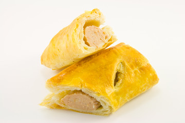 Sausage Roll Cut in Half