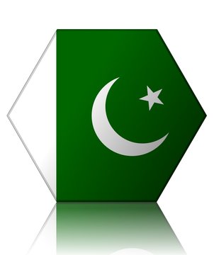 pakistan drapeau hexagone pakistan flag