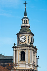 Fototapeta na wymiar Kościół San Francisco w Alameda Avenue; Santiago de Chile
