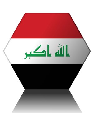 drapeau irak hexagone iraq flag banner