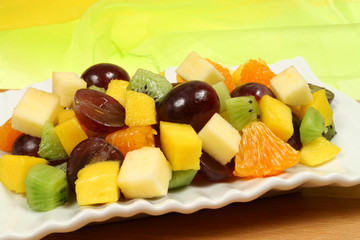 Sliced fruits