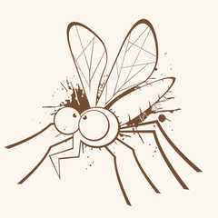 mücke moskito fliege - obrazy, fototapety, plakaty