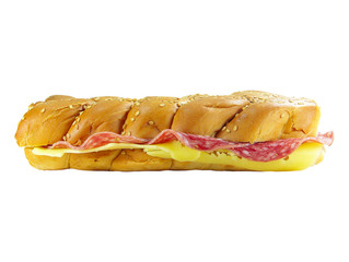 Sandwich With Salami And Cheese