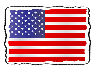 American flag vector illustration