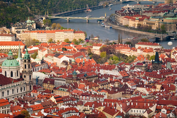 Red roofs of prague