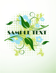 Floral frame for text