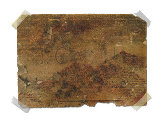 Grunge paper for information in scrapbooking style with scotch