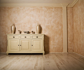 Minimalism designed real room