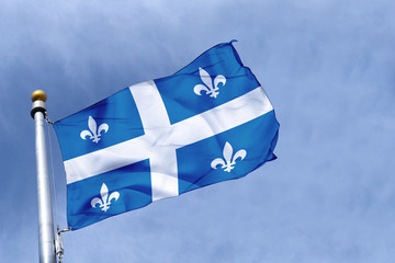 Naklejka premium Flaga Quebecu
