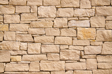Fond de mur de pierre provençal