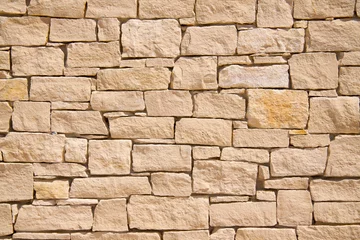 Tuinposter Steen Provençaalse stenen muur achtergrond