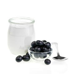 Yogurt and Blueberries
