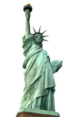 Fototapeta premium NY Statue of Liberty isolated on white