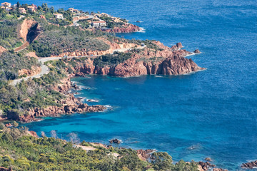 Panorama over the Meditaraneean Sea.