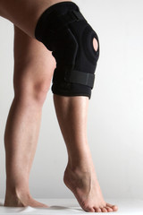 Knee In Knee Brace After An Injury