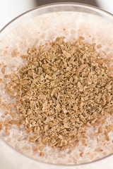 refreshing chocolate shake with chocolate Birutes