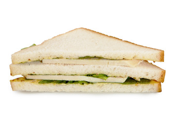turkey breast club sandwich
