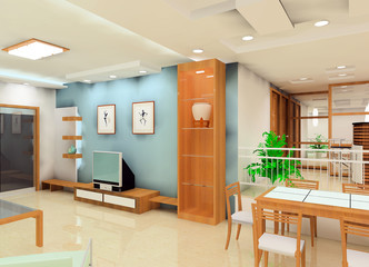 a kind of interior design plan (living room)