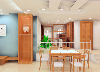 a kind of interior design plan (living room)