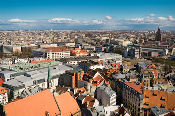 Old riga cityscape