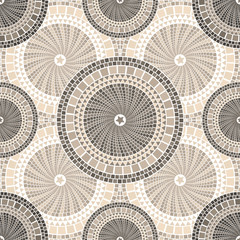 Spanish mosaic pattern in barcelona style seamless tileable