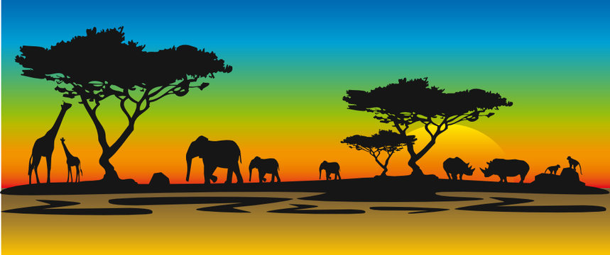 Afrikanische Landschaft