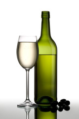White wine and olives