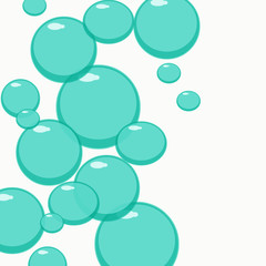 Abstract water bubbles