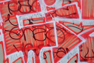 Rouge graffitis