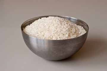 Bowl of dry rice